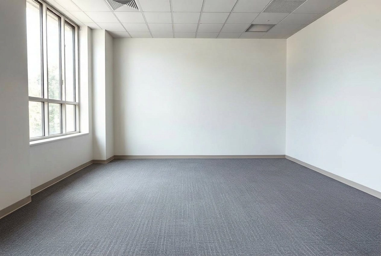 Leeres, besenreines Büro nach der Auflösung